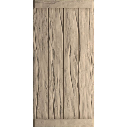 Ekena Millwork 22-in W x 70-in H Unfinished Paintable/Stainable Board and batten End batten Exterior Shutters ( 2 -Pack )