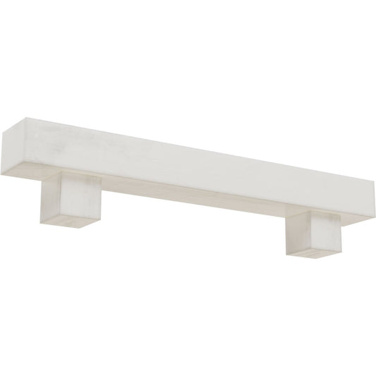 Ekena Millwork 84-in W x 8-in H x 10-in D Factory Prepped Hollow Urethane Rustic Fireplace Mantel MANUSM08X10X84AOUN