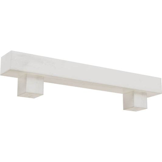 Ekena Millwork 48-in W x 8-in H x 12-in D Factory Prepped Hollow Urethane Rustic Fireplace Mantel MANUSM08X12X48AOUN