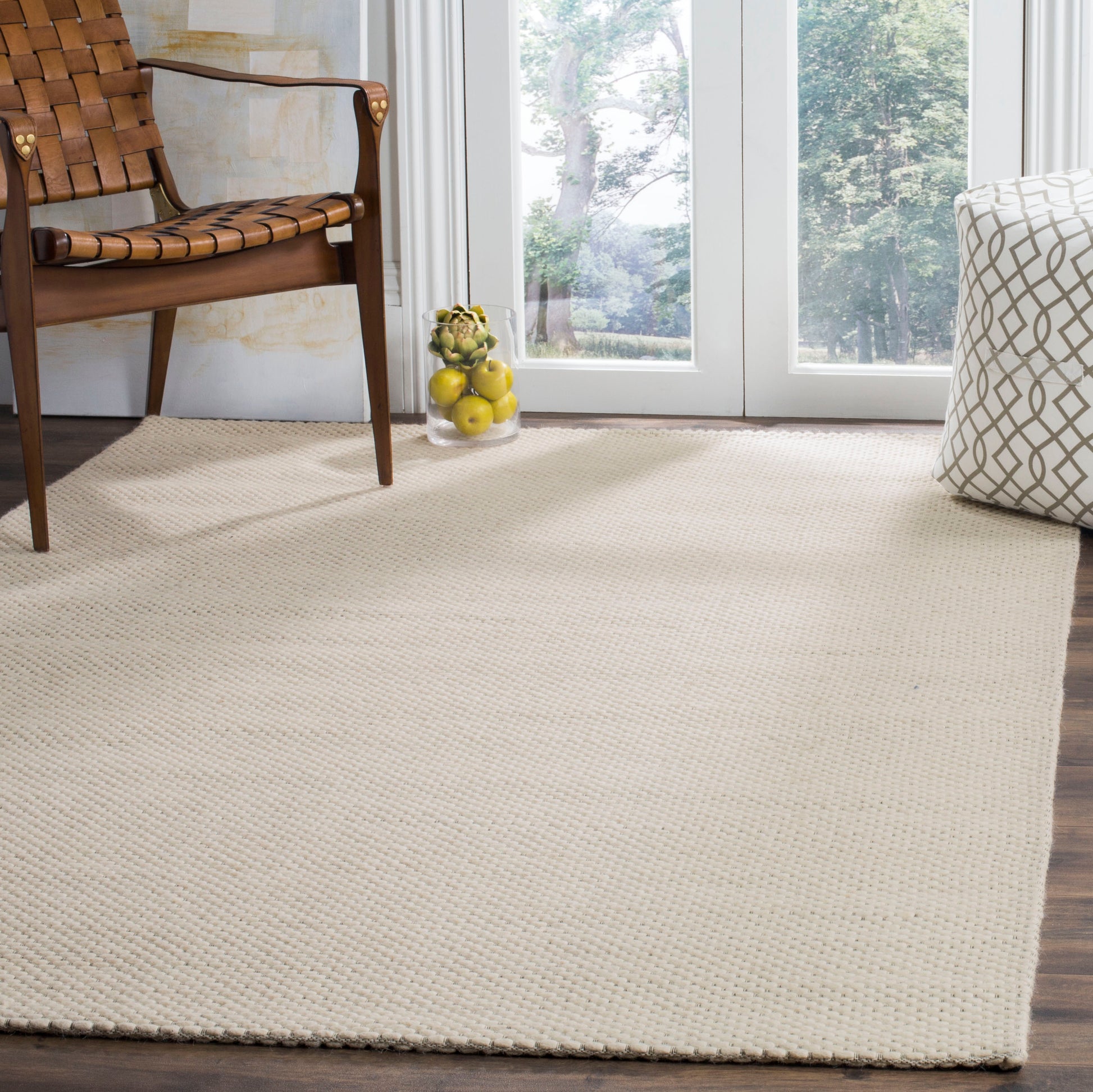 Safavieh Natura 10 x 14 (ft) Wool Ivory Rectangular Indoor Solid Coastal Area rug