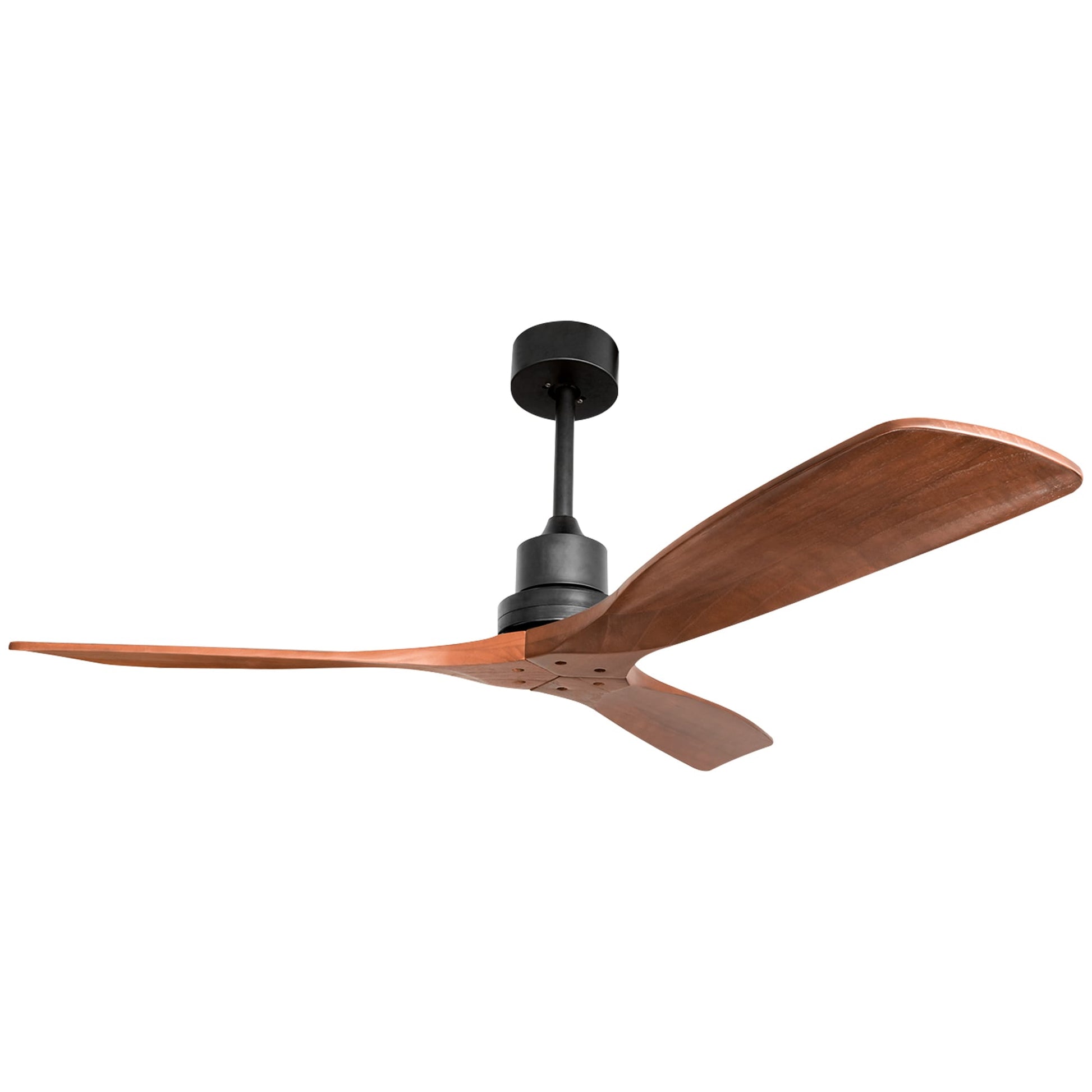 Clihome 52-in Matte with Matte Blades Ceiling Fan Without Light - Remote Included ( 3 -Blade )