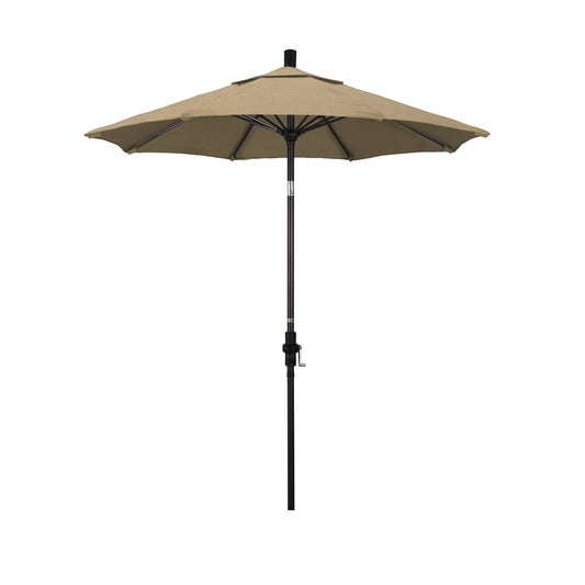 California Umbrella 7.5-ft Aluminum Beige Auto-tilt Market Patio Umbrella