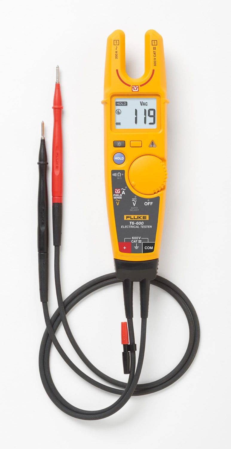 Fluke T6-600 Digital Display Voltage Tester 100 Amp 600-Volt T6-600