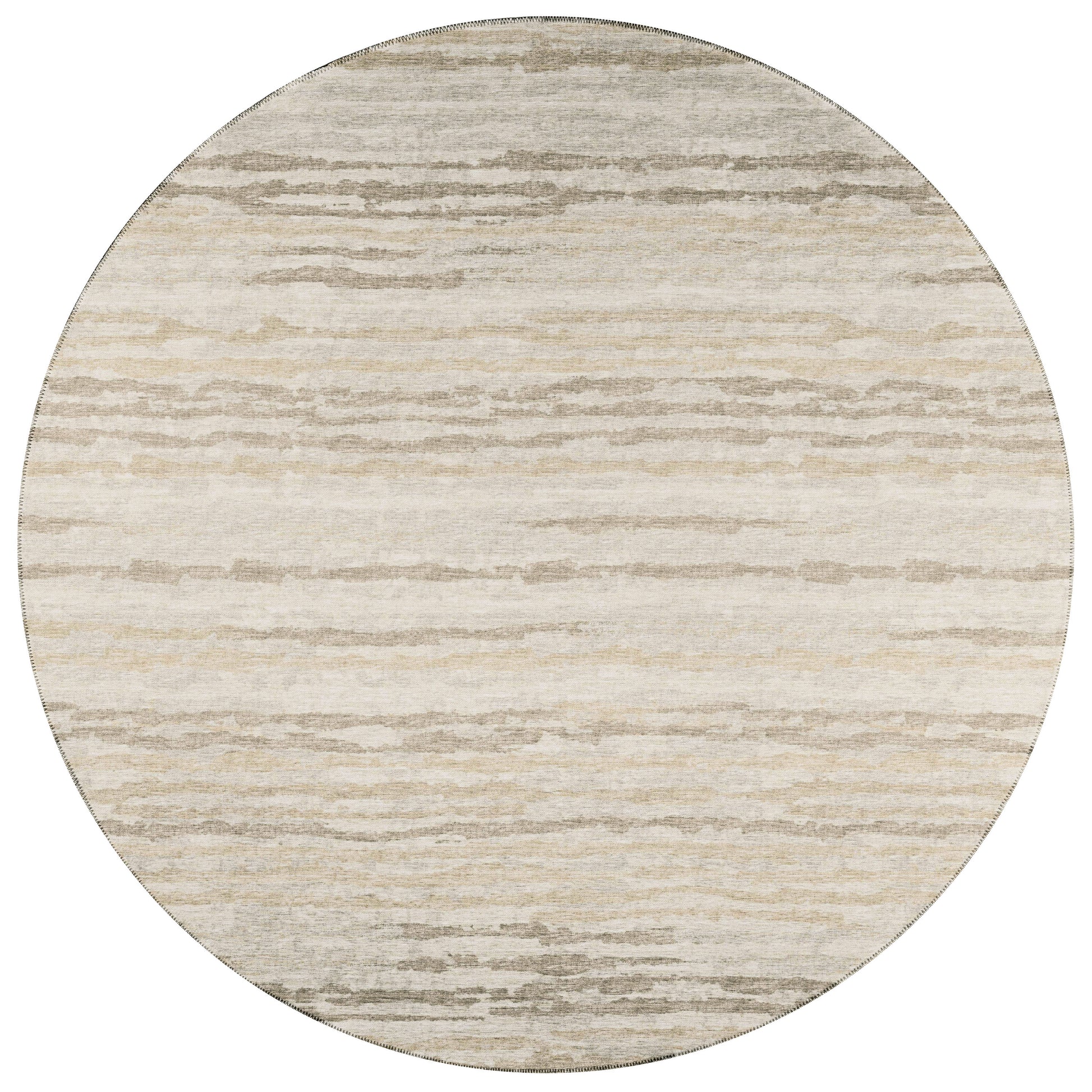 Addison Rugs Bravado 8 x 8 (ft) Baja Round Indoor/Outdoor Stripe Southwestern Area rug