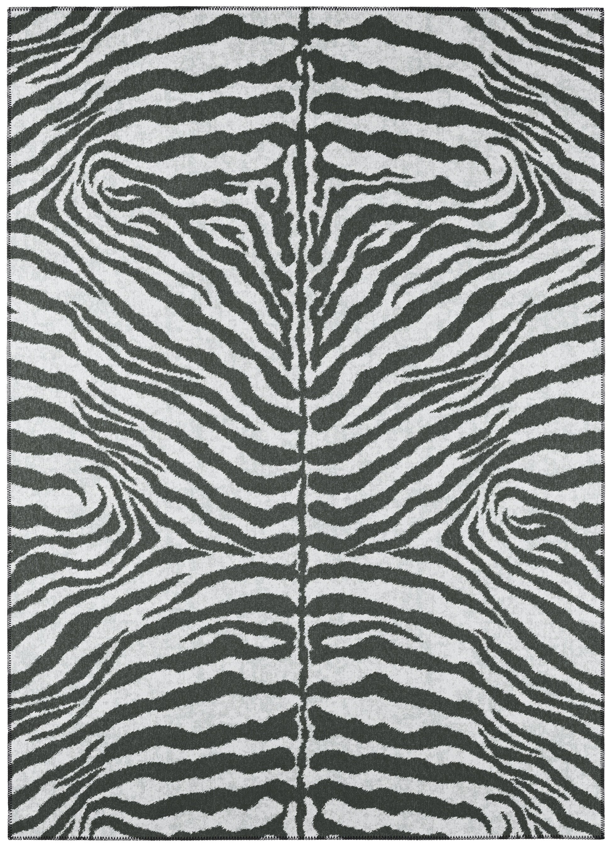 Addison Rugs Safari 8 x 10 (ft) Grey Rectangular Indoor/Outdoor Animal print Bohemian/Eclectic Area rug