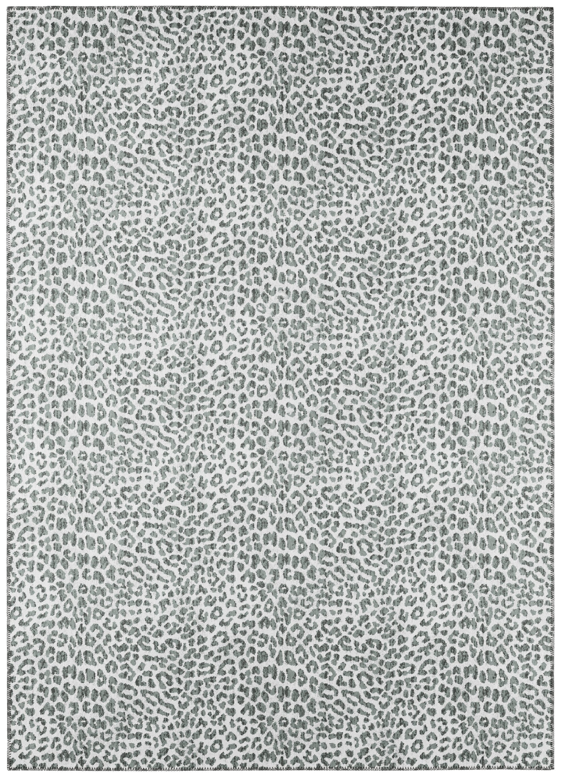 Addison Rugs Safari 9 x 12 (ft) Grey Rectangular Indoor/Outdoor Animal print Bohemian/Eclectic Area rug