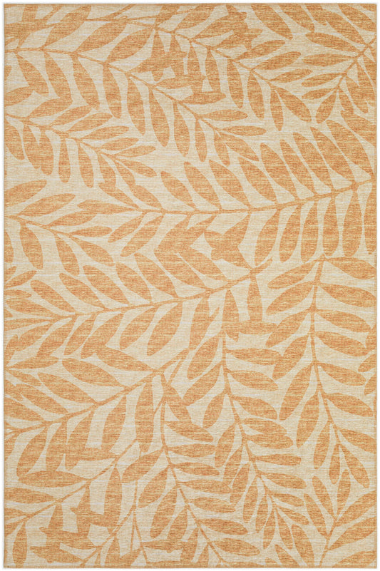 Addison Rugs Yuma 9 x 12 (ft) Gilded Rectangular Indoor/Outdoor Floral/Botanical Tropical Area rug