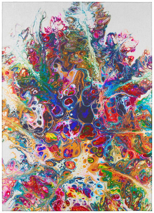 Addison Rugs Karina 10 x 14 (ft) Kaleidoscope Rectangular Indoor/Outdoor Abstract Bohemian/Eclectic Area rug