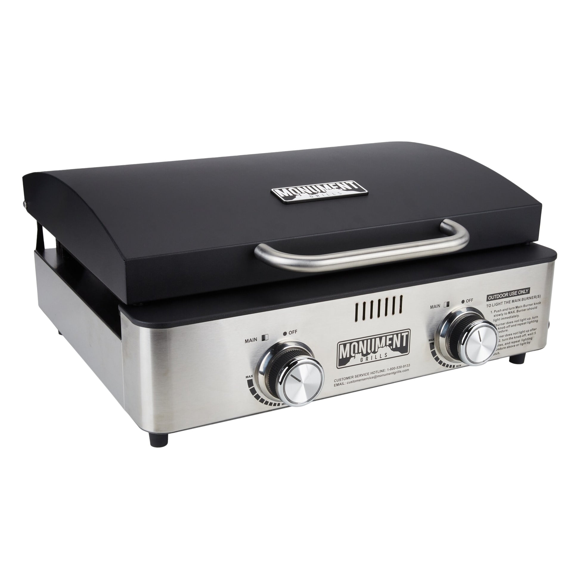 Monument 2-Burner Liquid Propane Flat Top Grill 55000
