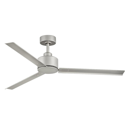 Hinkley Indy 56-in Brushed Nickel Indoor/Outdoor Smart Ceiling Fan and Remote (3-Blade) 900956FBN-NWA