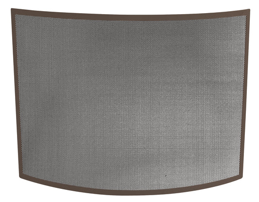UniFlame 41-in Bronze Iron 1-Panel Arched Fireplace Screen S-1667