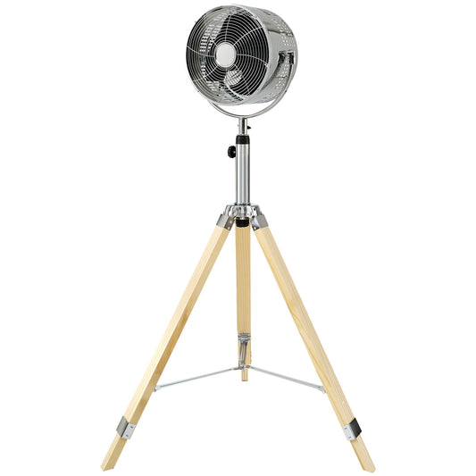 Kahomvis 10-in 120-Volt 3-Speed High Velocity Indoor/Outdoor Silver Pedestal Fan DHS-QPHI-R010C