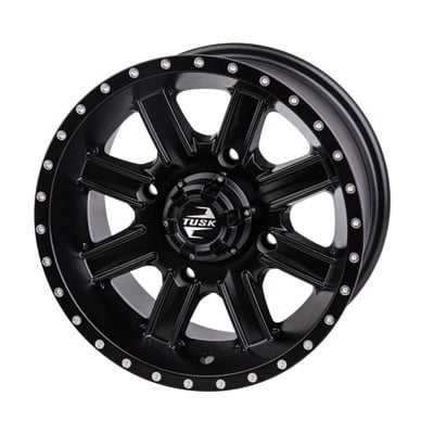4/137 Tusk Cascade Wheel 14x7 4.0 + 3.0 Matte Black for Can-Am Maverick X3 X RS Turbo R 2017-2018
