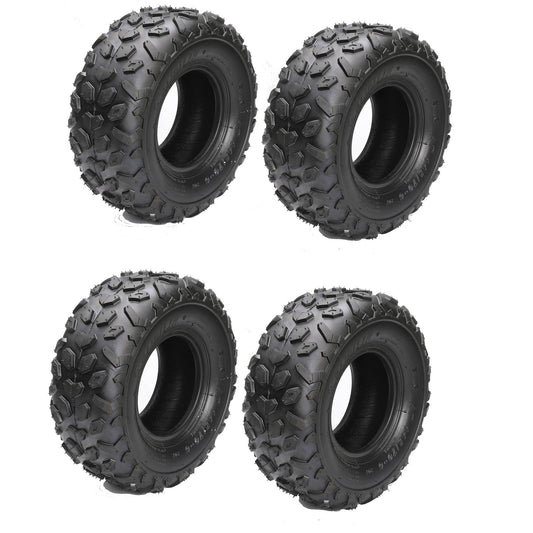 4x 145/70-6 ATV UTV 145/70x6 All Terrain Tire 4PR Tubeless 145x70x6 for Coleman CC100X CT100u Baja Dirt Bug Doodle Bug DB30 Mini Bike Kazuma Roketa 110cc 125cc ATV Quad Go Kart Taotao (4 Pack)