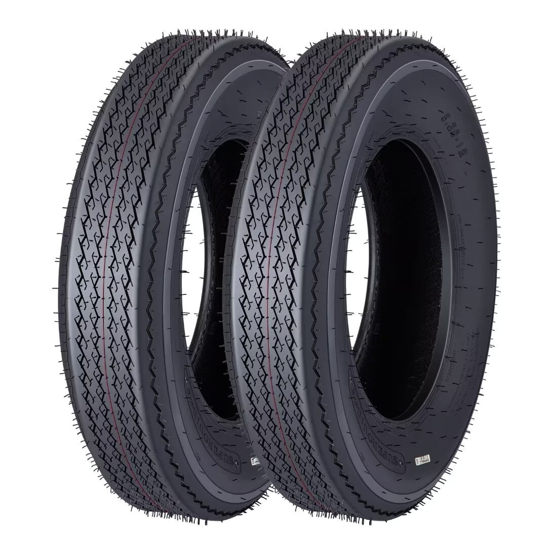 5.3-12 530-12 5.30-12 Trailer Tires, Load Range C, 6PR, Set of 2