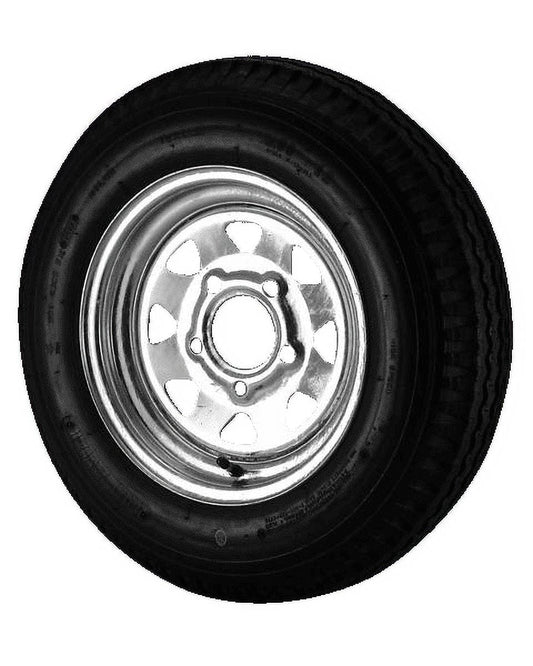 5.30X12 Loadstar Trailer Tire LRC on 5 Bolt Galvanized Spoke Wheel