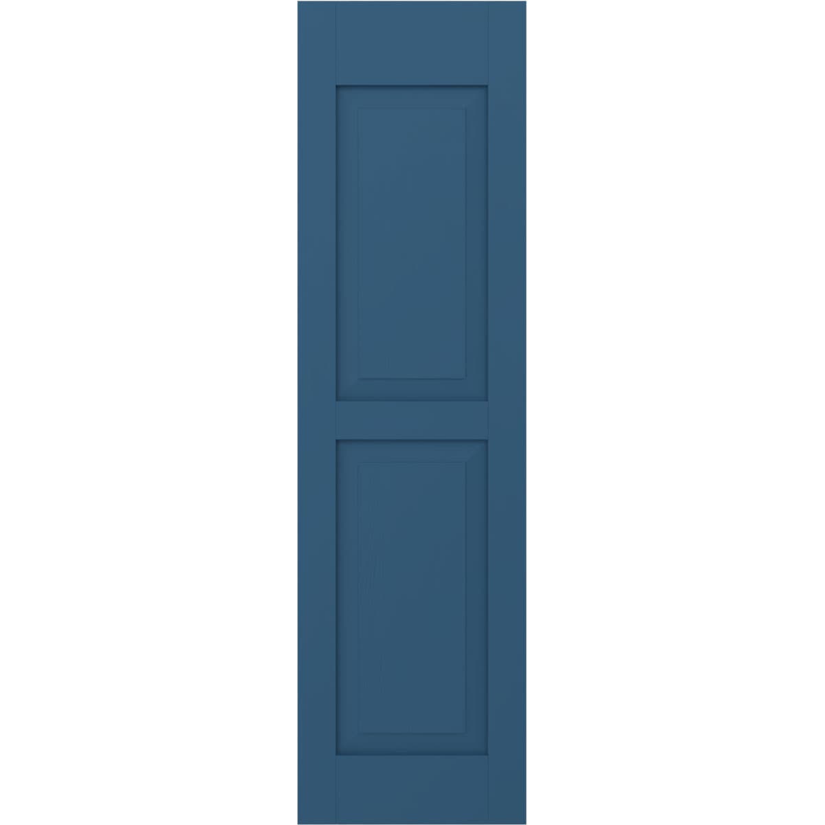 Ekena Millwork 12-in W x 67-in H Sojourn Blue Raised panel Wood Exterior Shutters ( 2 -Pack )