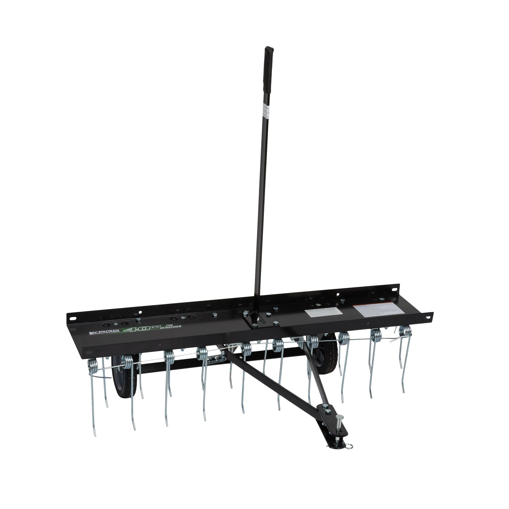 Yard Commander 40-in Tow-behind Dethatcher, 1 Year Warranty, Replaceable Tines, Spring-loaded, Black YTL-002-100