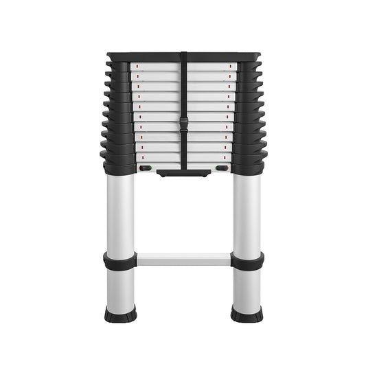 Cosco SmartClose 12.65-ft Aluminum Type 1a- 300-lb Load Capacity Telescoping Extension Ladder 20813T1ASE