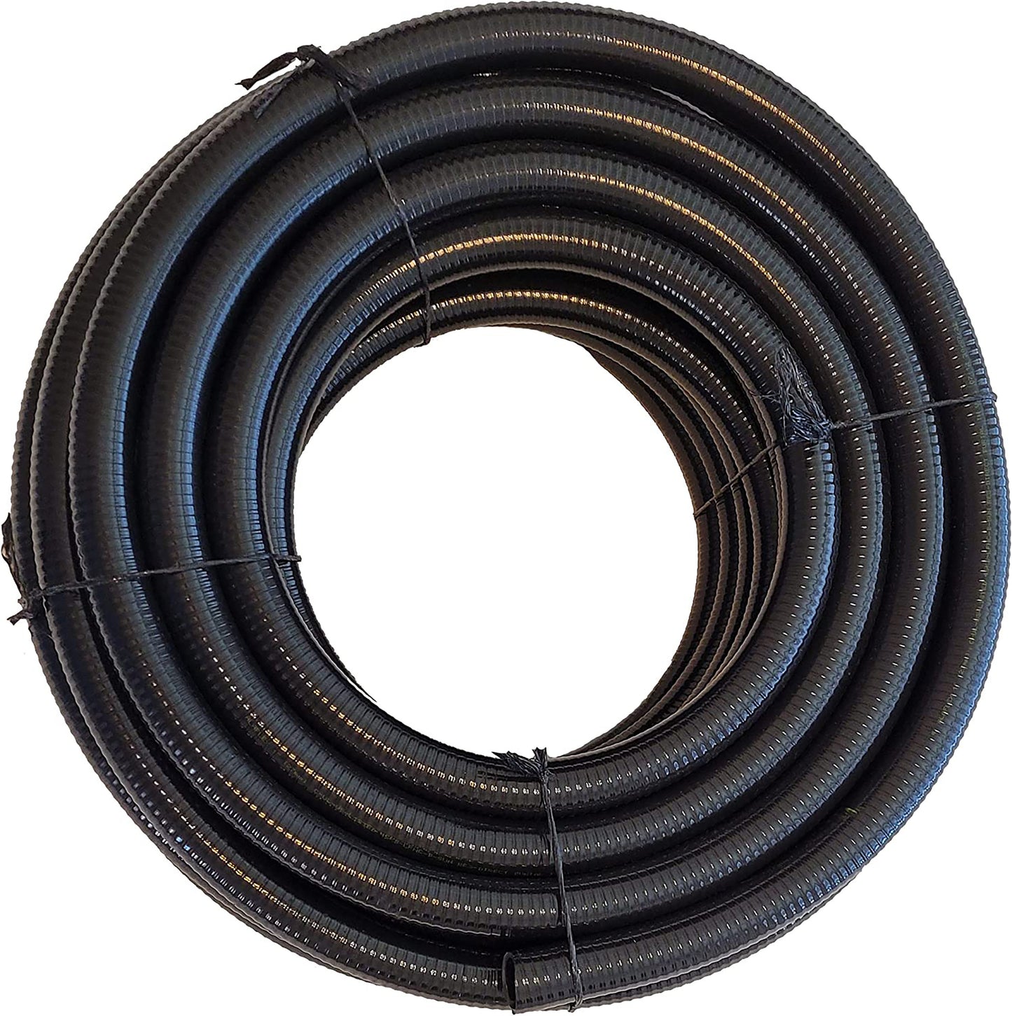HydroMaxx 1.5 inch x 100 ft Black Non Metallic Flexible Liquid Tight Electrical Conduit LT112100B