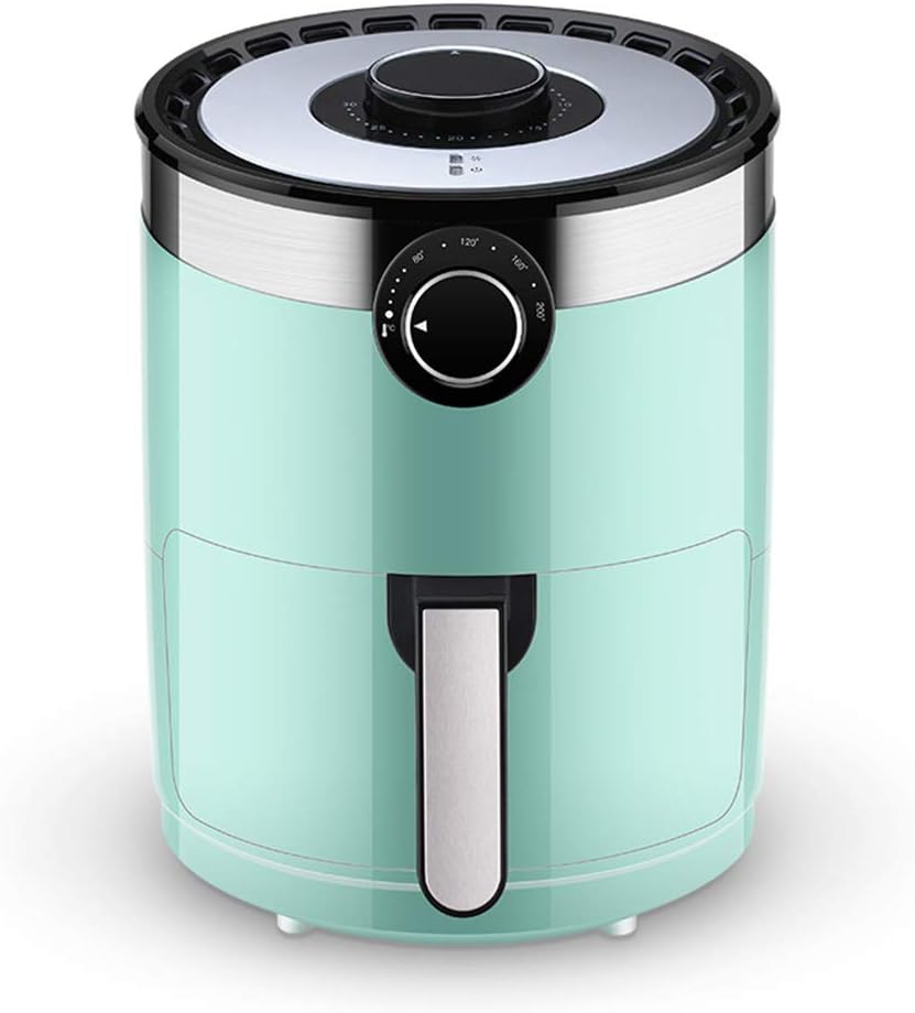 MLL Air Fryer for Low Fat Healthy Fried Food with Rapid Air Circulation System with Adjustable Temperature Control and Timer,Blue