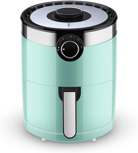 MLL Air Fryer for Low Fat Healthy Fried Food with Rapid Air Circulation System with Adjustable Temperature Control and Timer,Blue