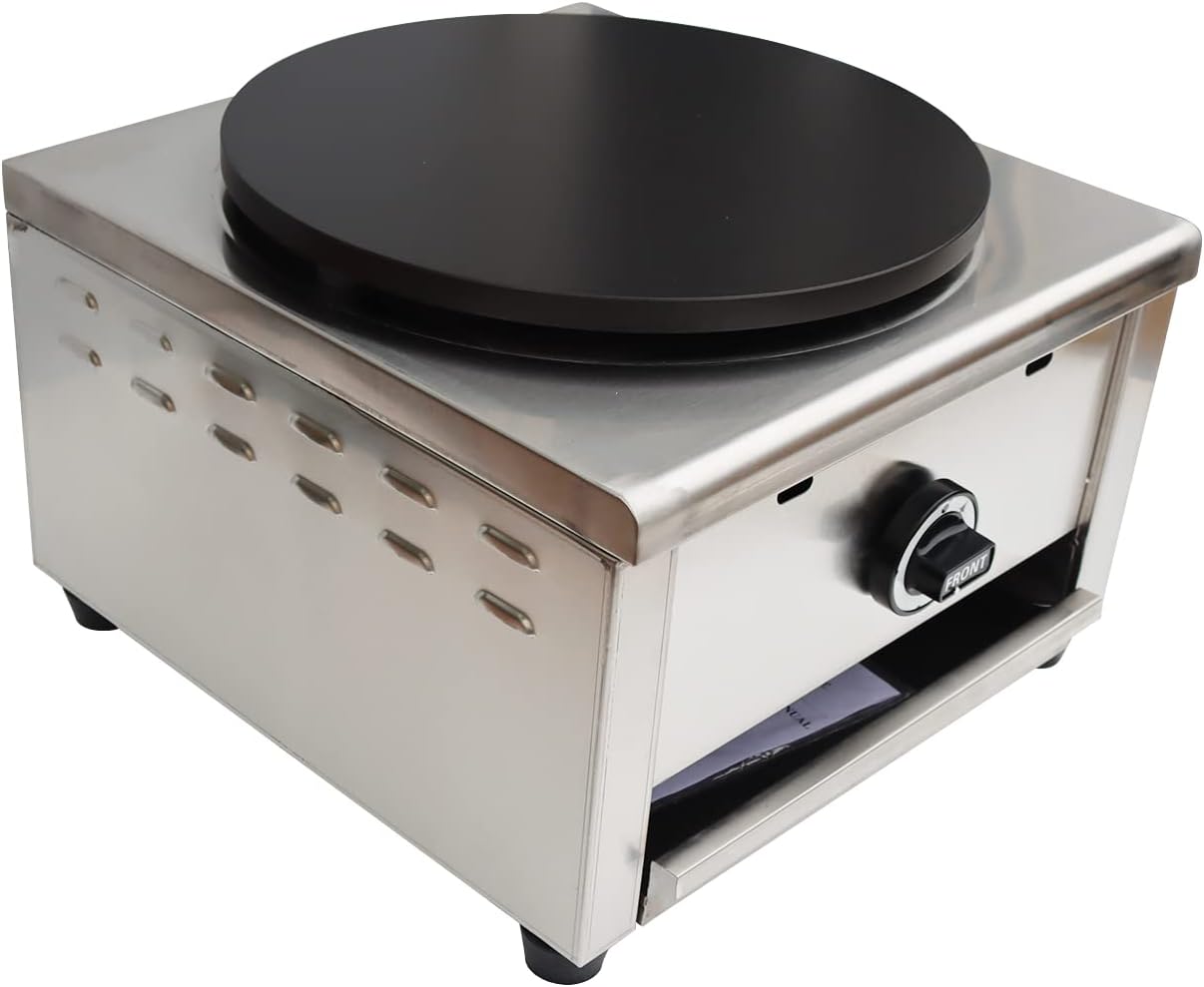 New Crepes Maker Commercial Pancake Fruit Machine Single Head LP Gas