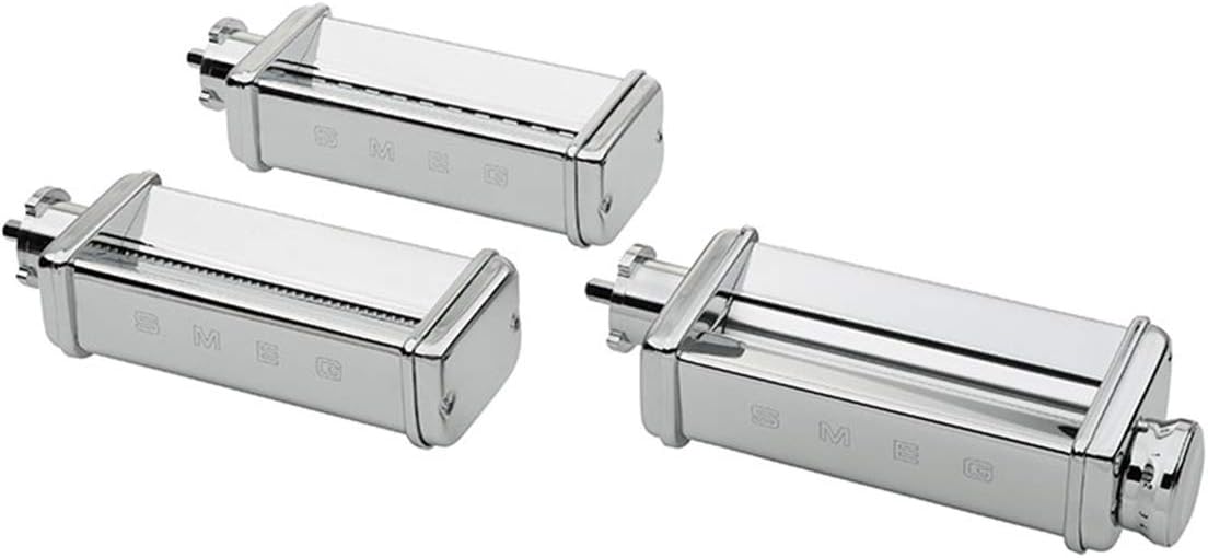 Smeg SMPC01 Pasta Roller & Cutter Set, Silver