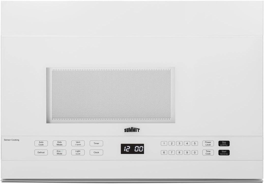 Summit 24\u201D Over the Range Microwave, 1.4 cu.ft. Capacity, Under Cabinet Ventilation, White- MHOTR241W