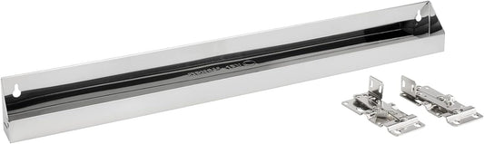 Rev-A-Shelf 28" Slim Tip-Out Sink Tray for Kitchen and Bathroom Base Cabinets, Large Pull Out Stainless Steel Storage Organizer, Silver, 6541-28-52