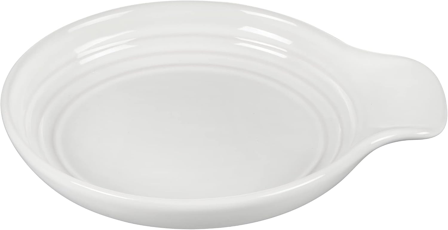 Le Creuset Signature Stoneware Spoon Rest, 6 Inches, White