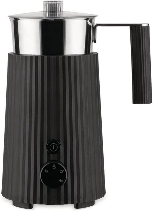 Alessi Plissé Multifunction Milk Frother/Jug Black