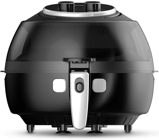 ZYCSKTL Power air Fryer Air Fryer Cooker,Household 5L Large-Capacity Air Fryer, Multi-Function Knob Control Fries Machine, No Oil Smoke Low Fat Electric Fryer (Color : Black, Size : 343428cm)