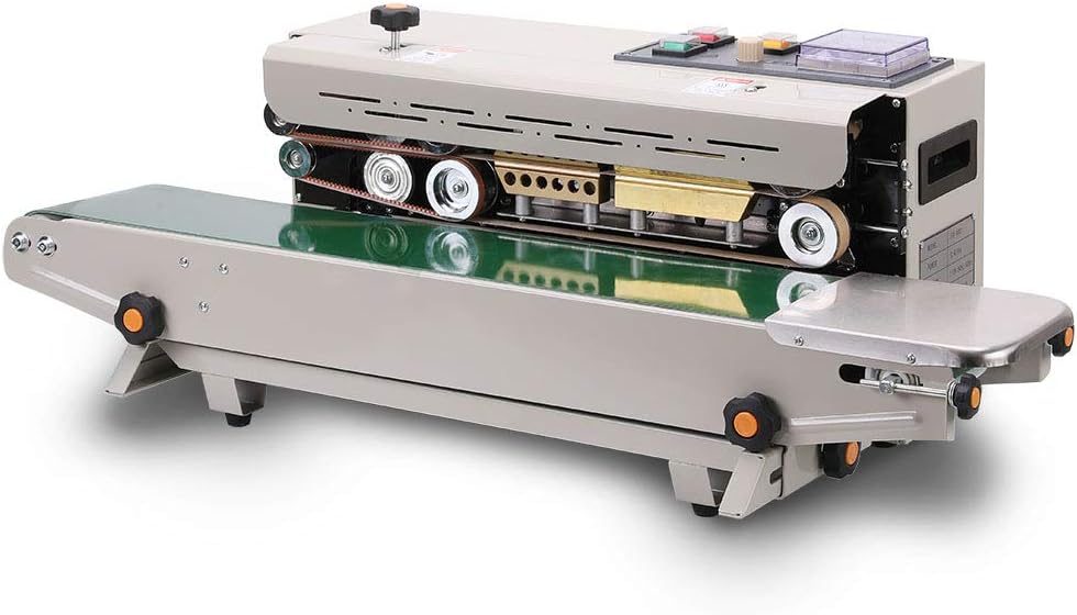 Sumeve Continuous Sealing Machine FR-900 Automatic Horizontal Continuous Plastic Bag Band Sealing Sealer Machine Stamp Coding