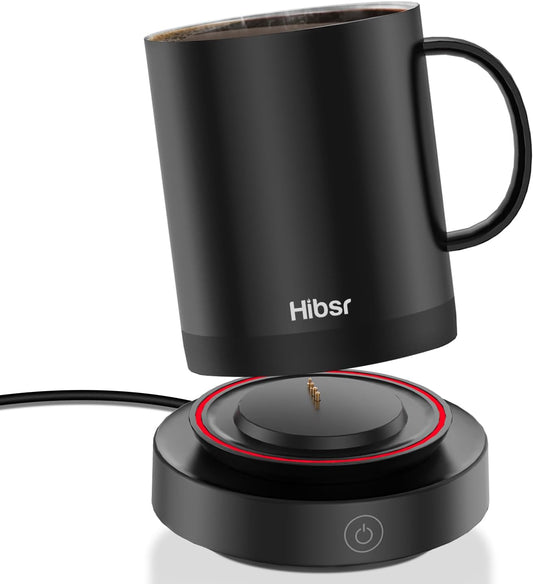 Coffee Mug Warmer Set: Smart Electric Warmer with Auto Shut-Off & Faster Direct-Contact Heating Up to 149°F - Gifts for Men Women