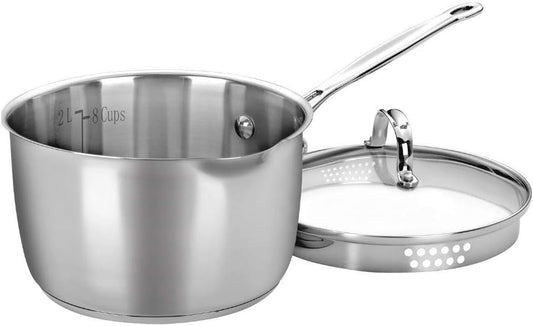 Cuisinart 7193-20P Chef's Classic Stainless 3-Quart Cook and Pour Saucepan with Cover