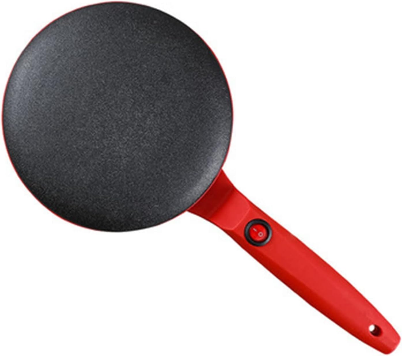 Electric Griddles， Electric Crepe Maker Pizza Pancake Machine Non-Stick Griddle Baking Pan Cake Machine Kitchen Appliance Cooking Tools (Color : Rojo)