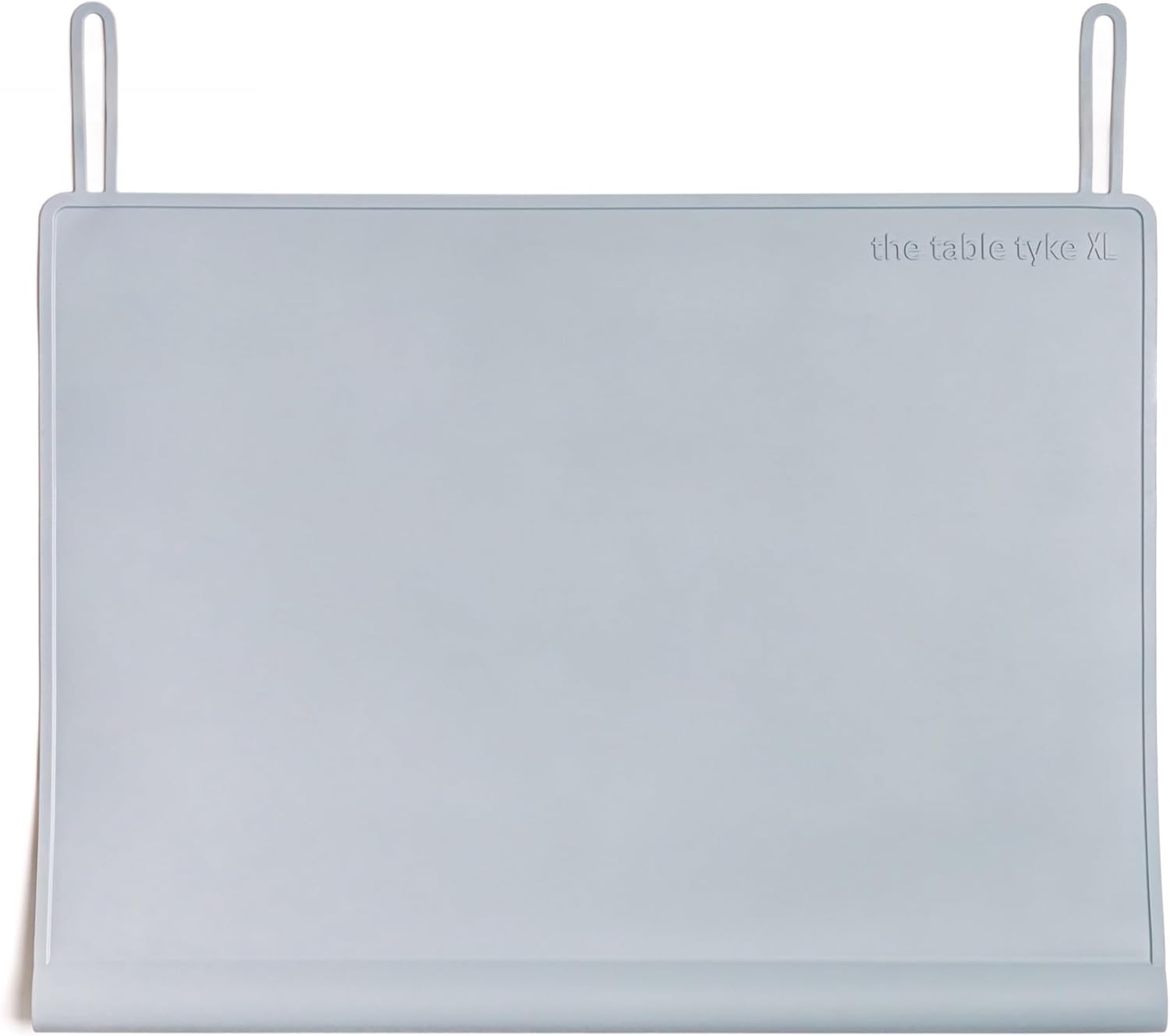 XL Silicone Non-Slip Placemat with Teething Edge Bumper & Spill Stopper – Waterproof Feeding Mat for Babies, Toddlers & Kids – Dishwasher Safe, Travel Ready, BPA Free (Gray)