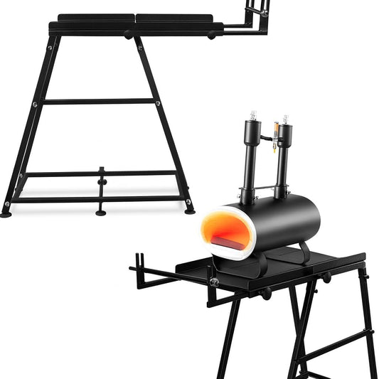 SIMOND STORE Forge Starter Kit Stand - Compatible with All Single Burner & Forge Double Burner Blacksmith Forge kit - Steel Propane Forge - Blacksmithing Starter Kit Stand 24 inch Tool Kit Stand