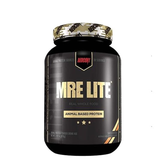 REDCON1 MRE Lite Whole Food Protein Powder, Snickerdoodle - Low Carb & Whey Free Meal Replacement with Animal Protein Blends - Easy to Digest Supplement Made with MCT Oils (30 Servings)