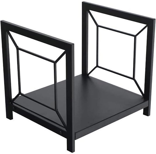 Firewood Log Rack Holder, 16 Inch Heavy Duty Wrought Iron Firewood Storage Stand For Indoor Fi & Outdoor Garden