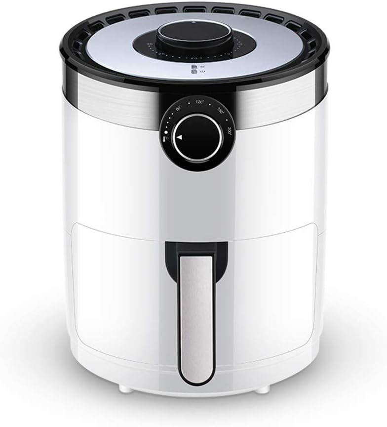 MLL Air Fryer for Low Fat Healthy Fried Food with Rapid Air Circulation System with Adjustable Temperature Control and Timer,White