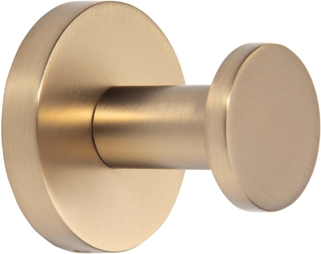 TUNNY 5 Pack Round Towel Hooks-Champagne Gold Modern Coat Hooks Shower Towel Hooks for Bathroom Kitchen Home Storage