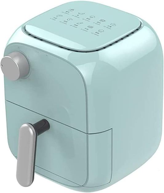 Air Fryer, 2 QT, Compact Oilless Small Oven, Dishwasher-Safe,Exclusive Recipes, Tempered Glass Display, Nonstick Basket, Quiet, Fit for 2-4 People