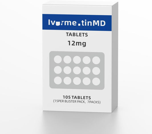 Ivermectin Tablets for Person – 99% Purity, 12mg, 105 Tablets