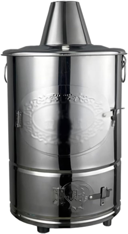 Burn Barrel, Incinerator Cage with Chimney, Garden Burn Incinerator Bin with Fire Hook, for Paper, Leaf, Trash, Backyard, Bonfire ()