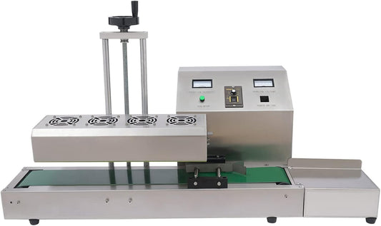 Continuous Induction Sealing Machine, Bottle Cap Automatic Sealer 20-100mm aAutomatic Sealer for Sealing Plastic and Glass Bottles