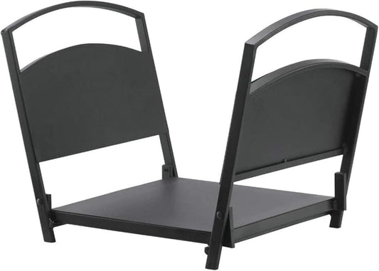 Sturdy Firewood Rack for Indoors Outdoors Metal Wood Storage Box Pile Organizer Garage Camping