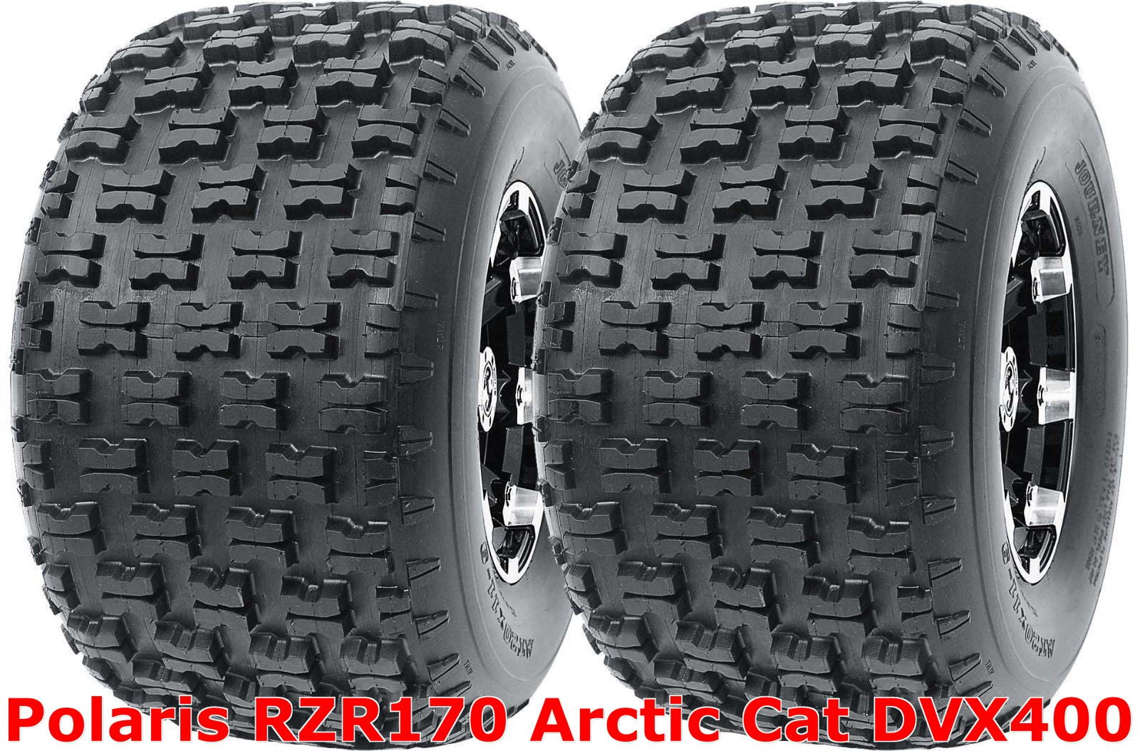 Polaris RZR170 Arctic Cat DVX400 Set 2 Rear 20x10-9 20x10x9 Sport ATV Tires
