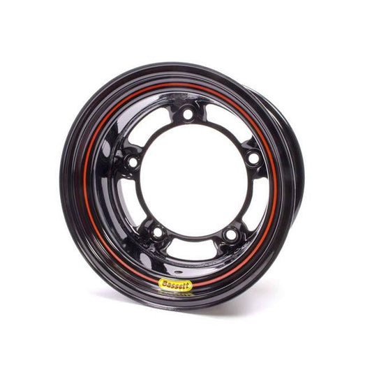 58SR45 Wide 5 Spun Wheel - 15 x 8 in. - Black - 4.5 in. Back Spacing